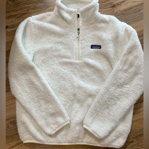 Patagonia Los Gatos Birch White Quarter Zip Jacket size Medium - Picture 3 of 5
